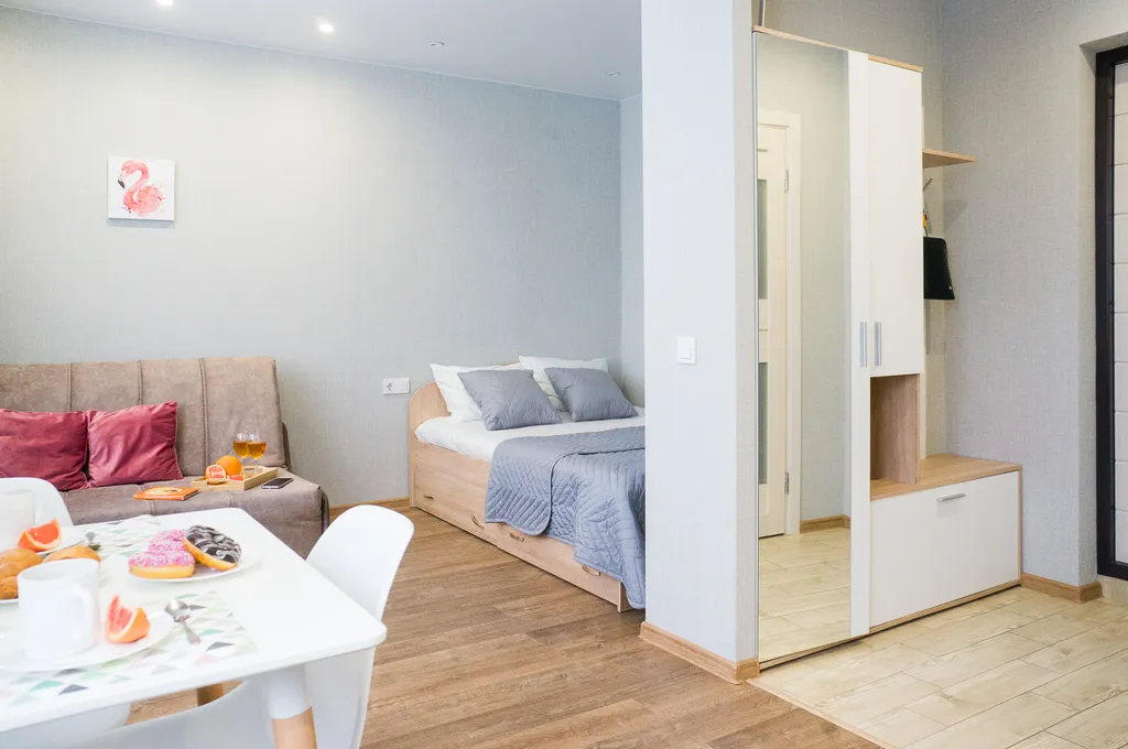 Квартира-студия Фламинго в центре города у цирка