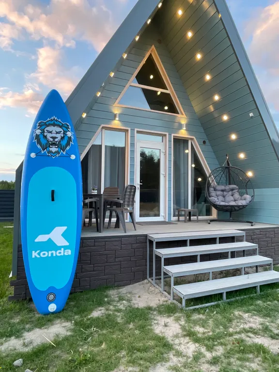 Коттедж Уютный дом аттик А-фрейм у Снетковского озера — Ларионово