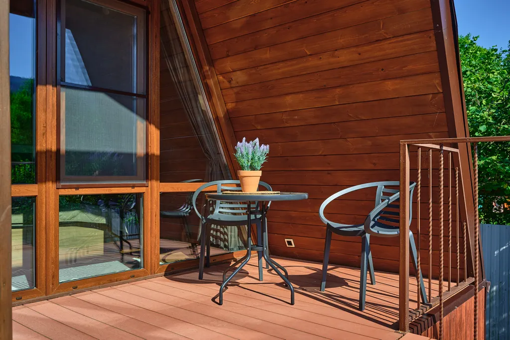 Коттедж Коттедж Шале с 1 спальней, кухня-гостиная с диваном и ванной комнатой — Мезмай