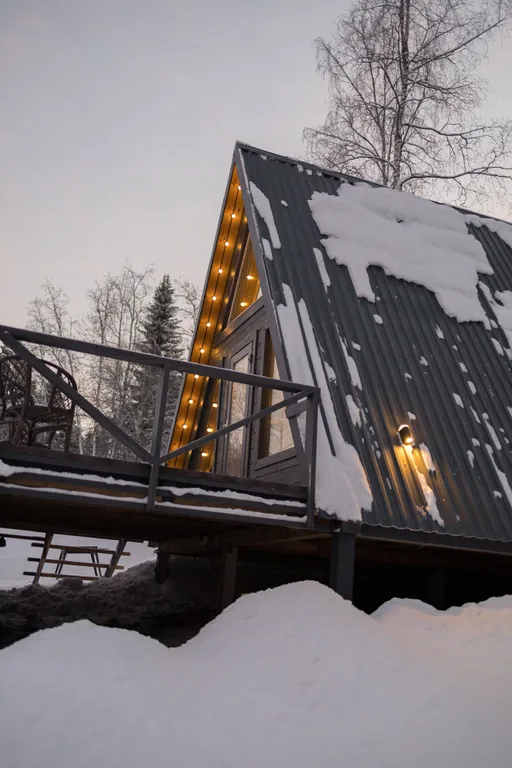 Дом с видом на озеро рядом с Ладожскими шхерами