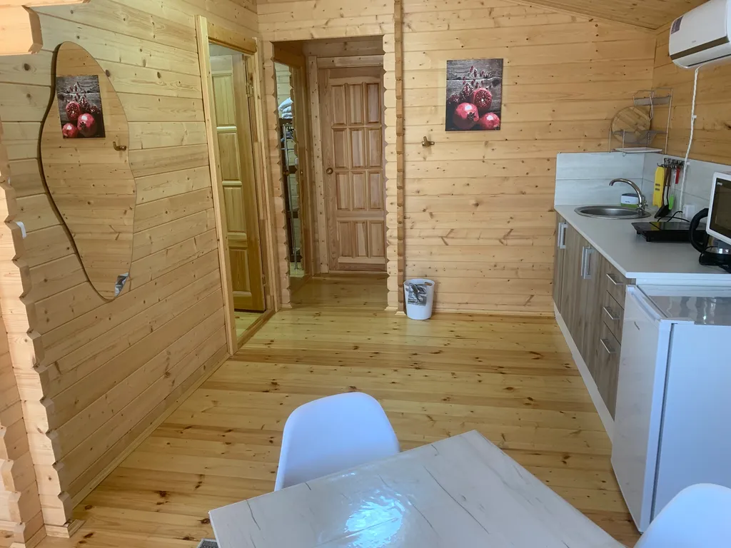 Индивидуальный трехкомнатный эко-дом с террасой и кухней Ветер Перемен