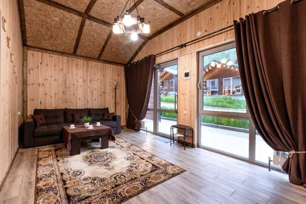 База отдыха с видом на горы в Приэльбрусье