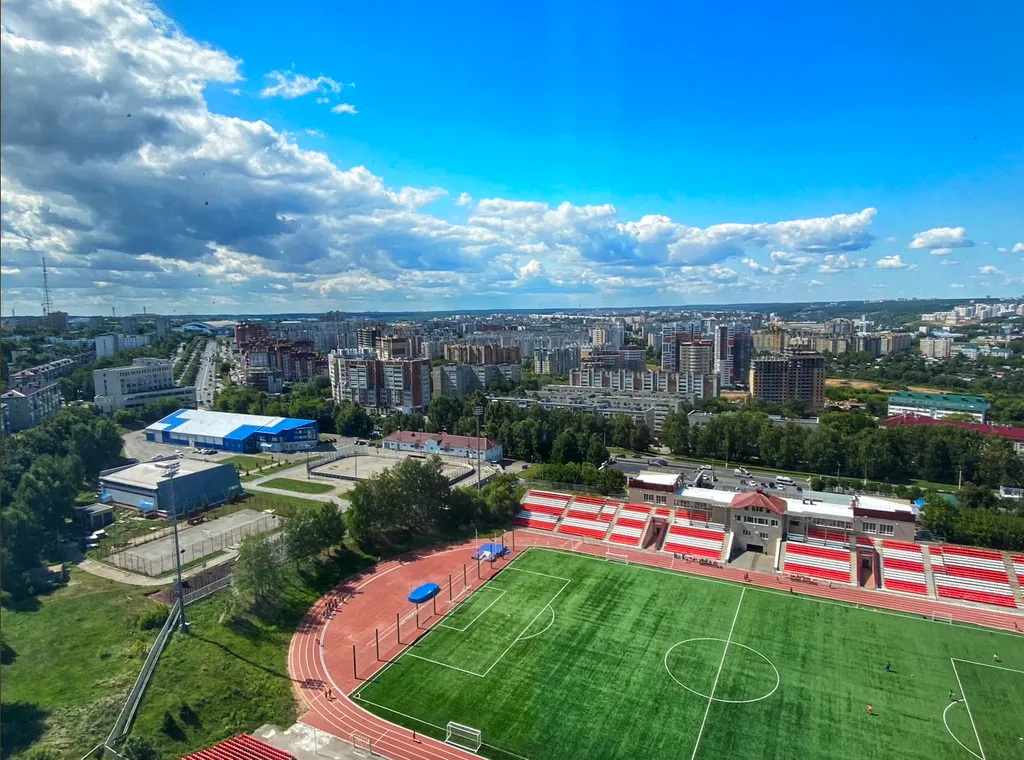 Квартира с видом на Волгу и город