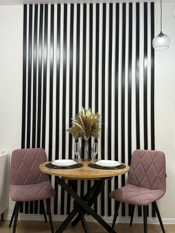 Студия с дизайнерским ремонтом