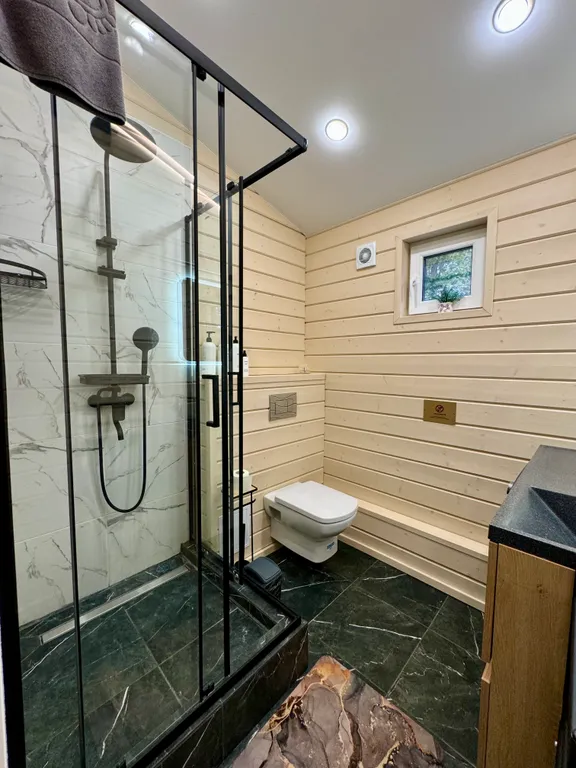 Семейный коттедж с эко-тропой до Игоры (синий Balance)