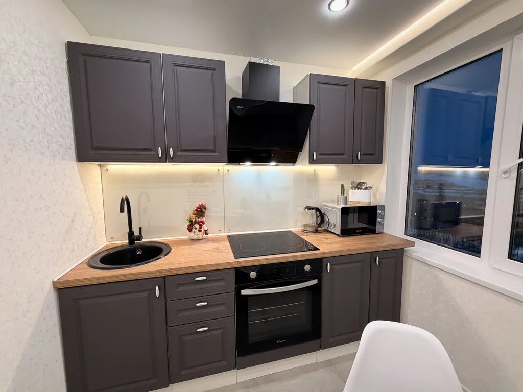 1‑комн. квартира с видом на город на ул. Героев Рыбачьего, 18