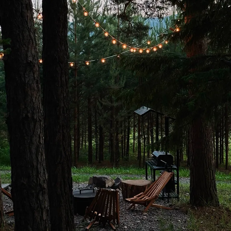 Дом с купелью и камином