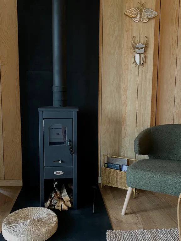 Скандинавский дом с джакузи, сауной и видом на живописное поле