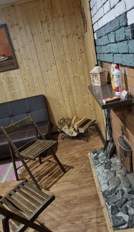 Дом с баней на дровах