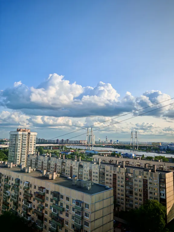 Квартира Уютная квартира с видом на вантовый мост и Неву — Санкт-Петербург