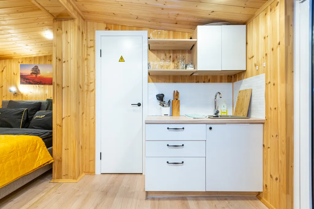 Семейный домик с финской сауной