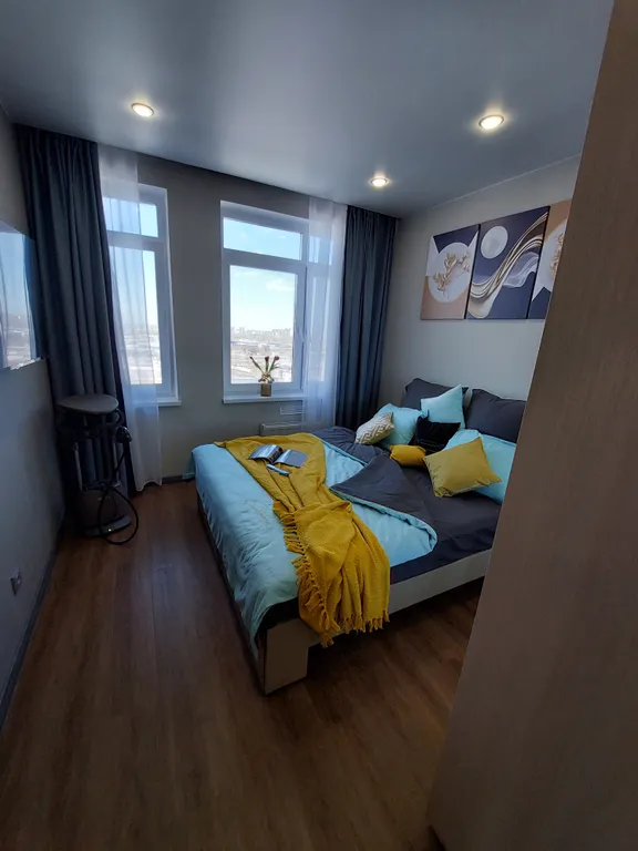 Квартира Квартира Luxe-74 своя терраса на крыше и видом на город, гриль, кокон, 3ТВ 4К — Тюмень