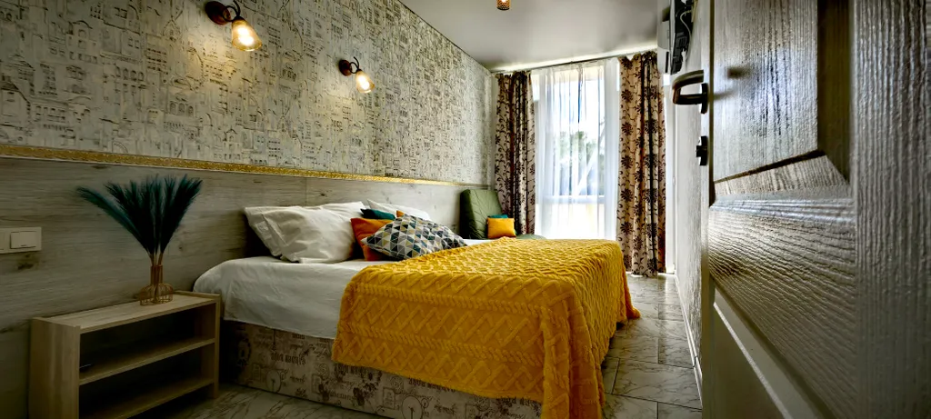 Квартира Двухкомнатные апарты с изолированными комнатами/кухня/стиралка/балконы — Судак