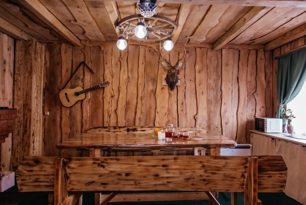 Дом с баней на берегу реки