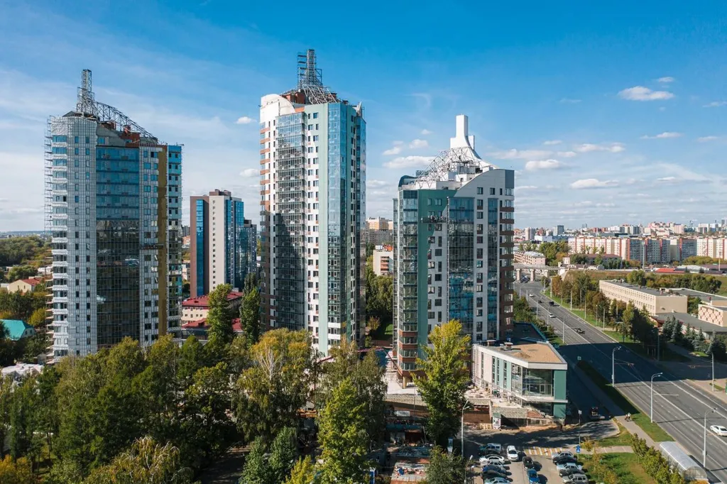 Комфортабельная студия с видом на Волгу