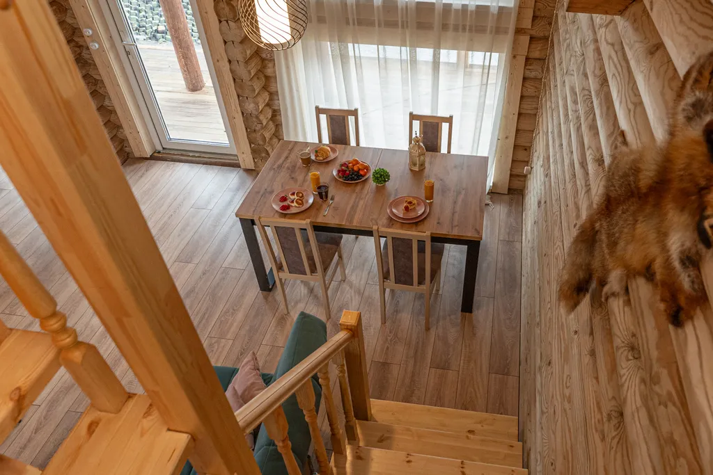 Сруб на озере