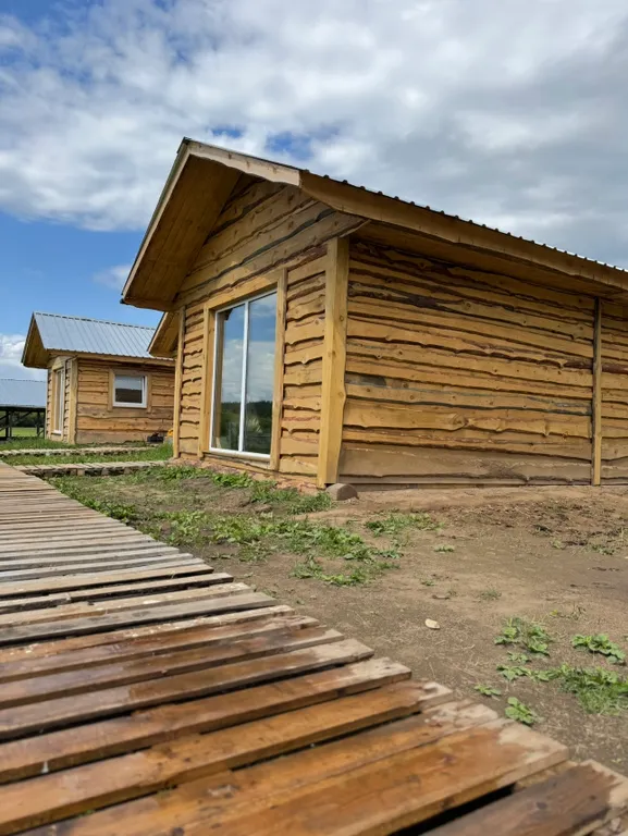 Дом с баней в лесу