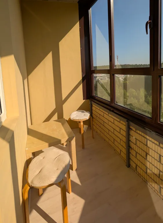 Солнечная студия во всеволожске, панорамный вид, smart tv