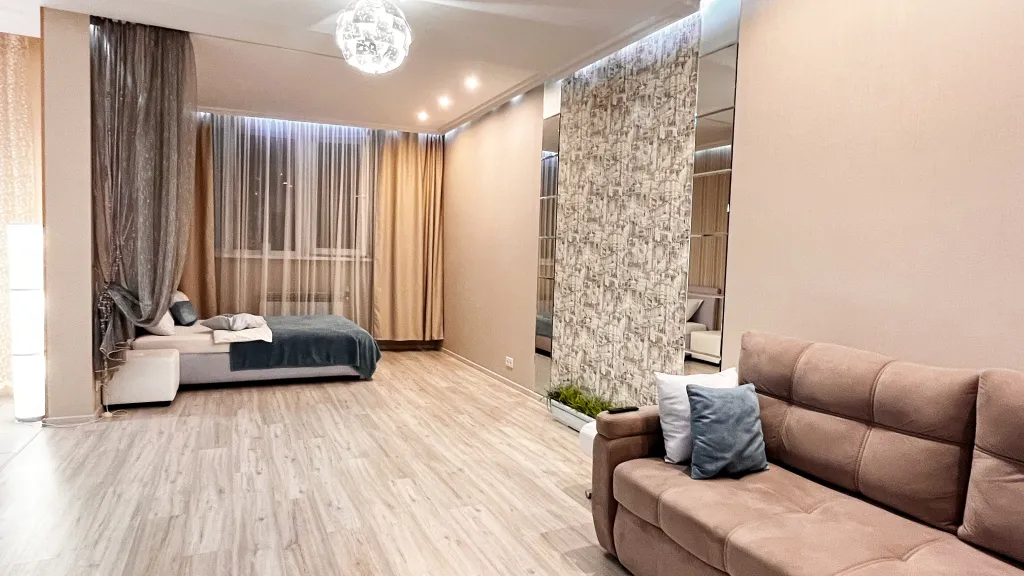 Новая студия у вокзала с 2мя кроватями