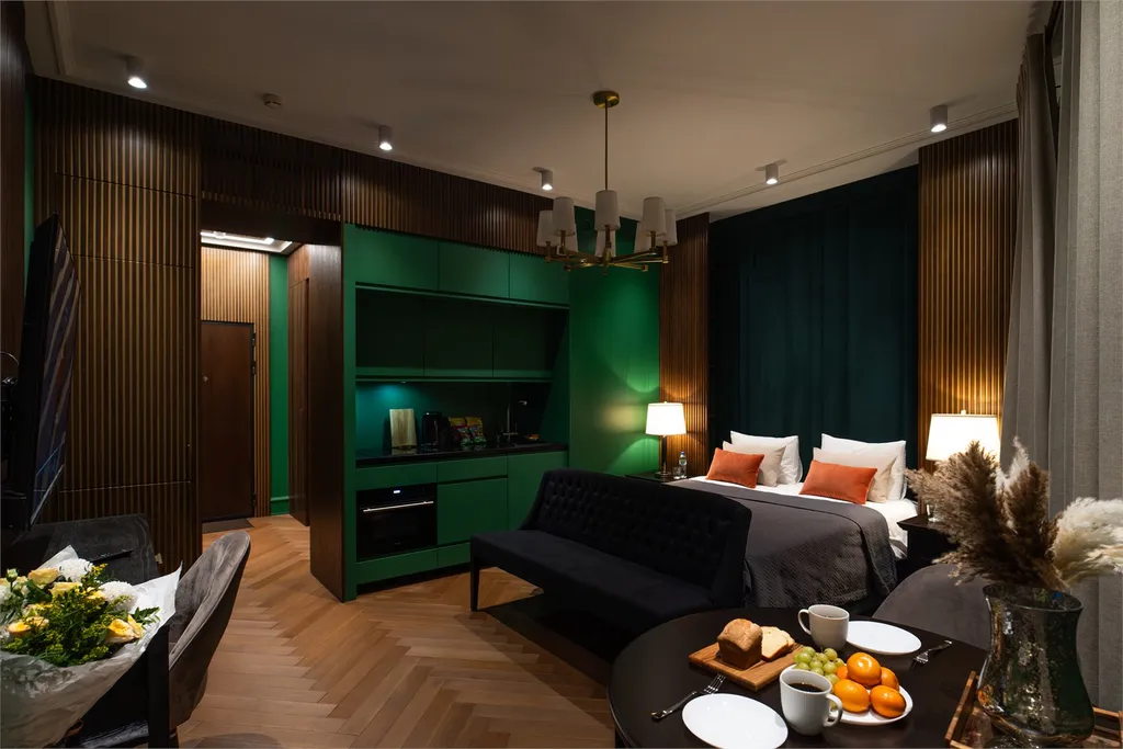 Квартира Квартира Green Retreat с видом на Москва-реку у метро Шелепиха — Москва