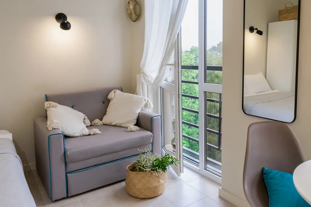 Квартира Квартира Студия с видом на горы, море и бамбуковую рощу в ЖК Сорренто Парк — Сириус