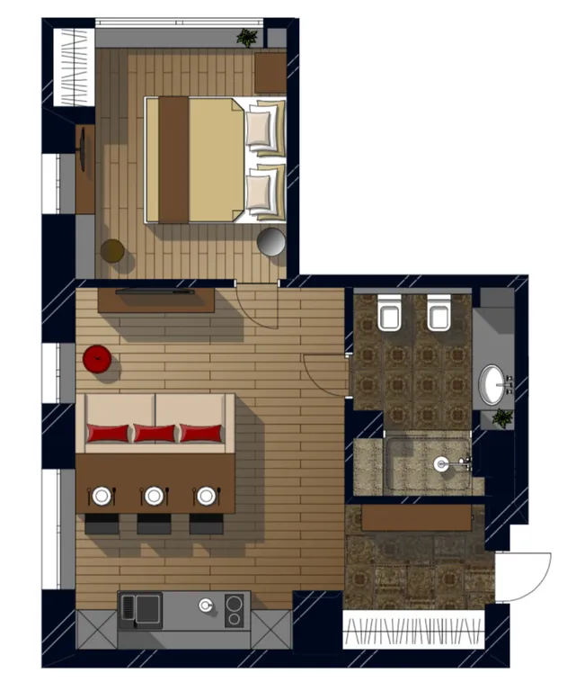 Квартира Квартира Studio 36 Suites Executive — Москва