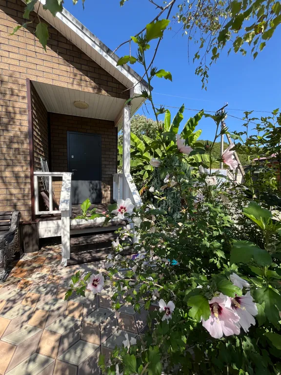 Домик у реки Дах с видом на горы