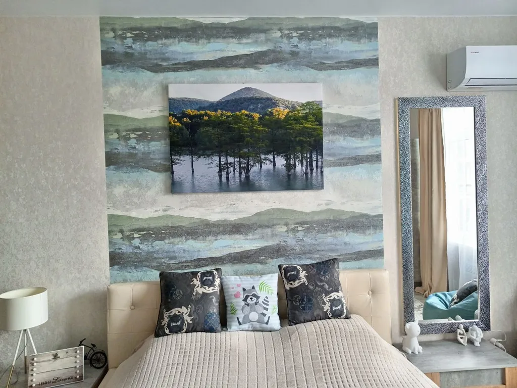 Уютная квартира в ЖК Holiday house возле озера и кипарисов