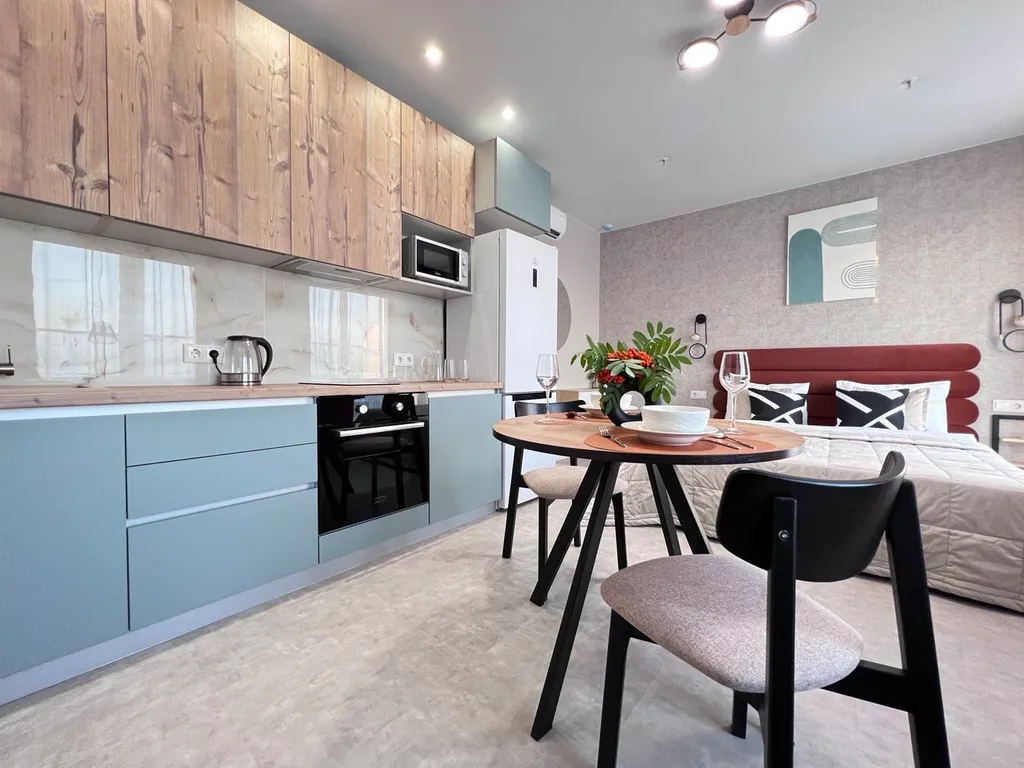 Квартира с видом на реку с террасы