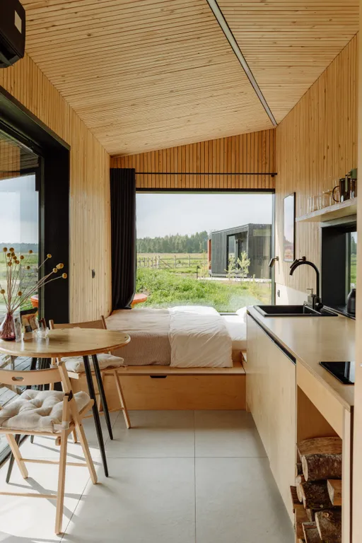 Глэмпинг - Панорамные дома на ферме Nomad Houses