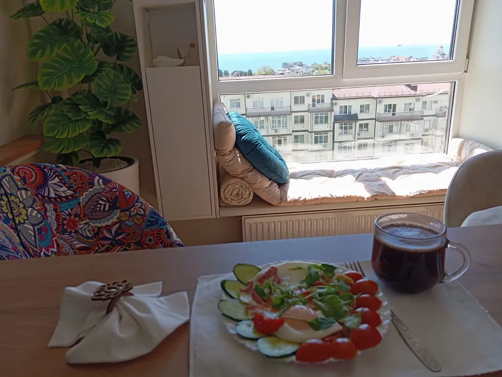 Новая стильная квартира с видом на Черное море с.Мысхако Новороссийск