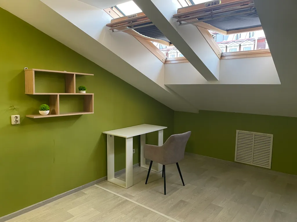 Квартира Зелёная комната на Невской мансарде — Санкт-Петербург