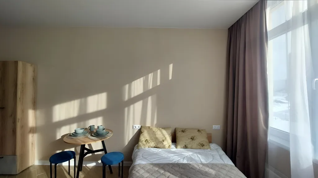 Квартира-студия для 2-х гостей в центре Шерегеша