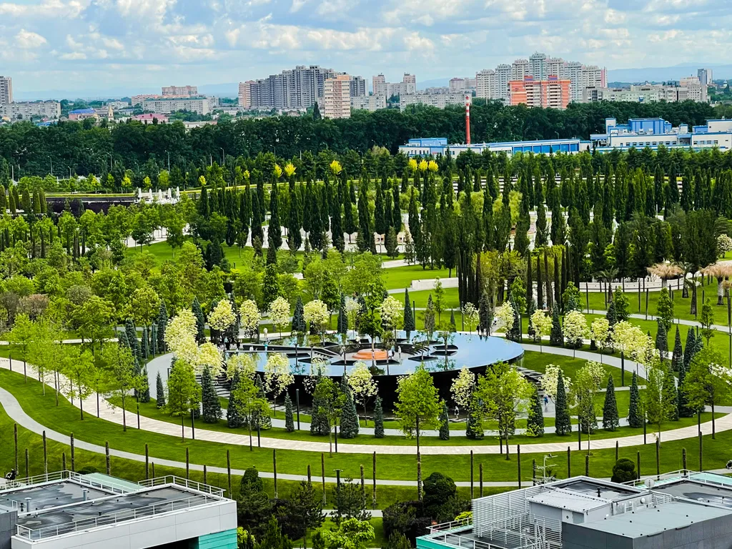 Квартира Квартира Впечатляющий вид на стадион Краснодар — Краснодар