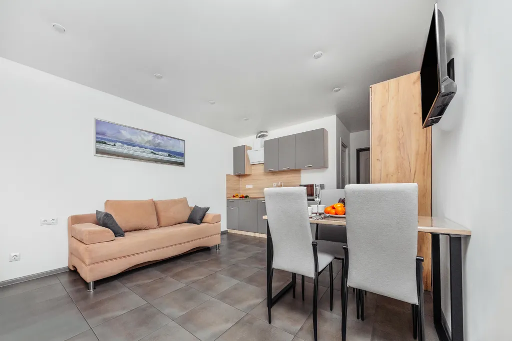 Квартира Квартира Уютная студия с балконом на четверых с кухней — Сириус