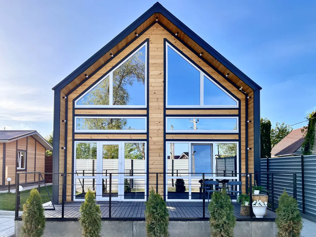 Дом отдыха барнхаус у Волги с баней и банным чаном