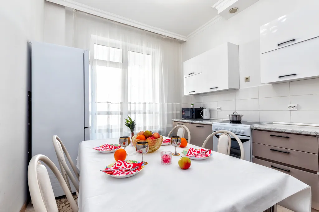 Уютная трёхкомнатная квартира с тремя двухспальними кроватями