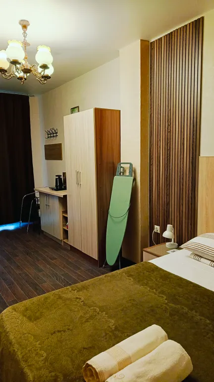 Уютная номер-студия с собственной кухней и всеми удобствами на двоих