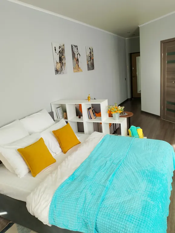 Новая уютная студия с видом на Волгу в центре