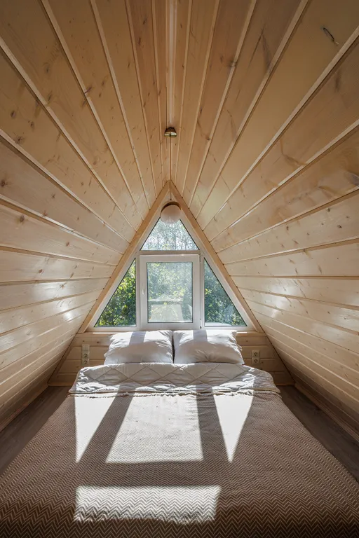 Коттедж Коттедж А-фрейм для отдыха в дубовом лесу — Кузяево