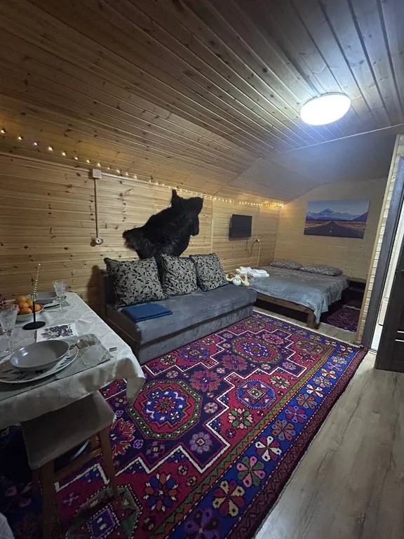 Домики у реки Теберда