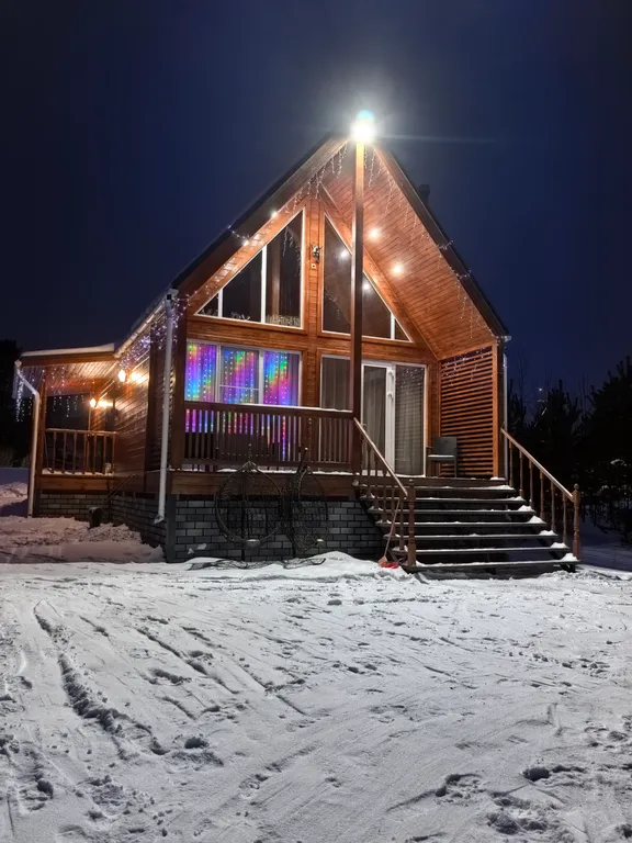 Дом на берегу Ладоги с песчаным пляжем, баня с купелью