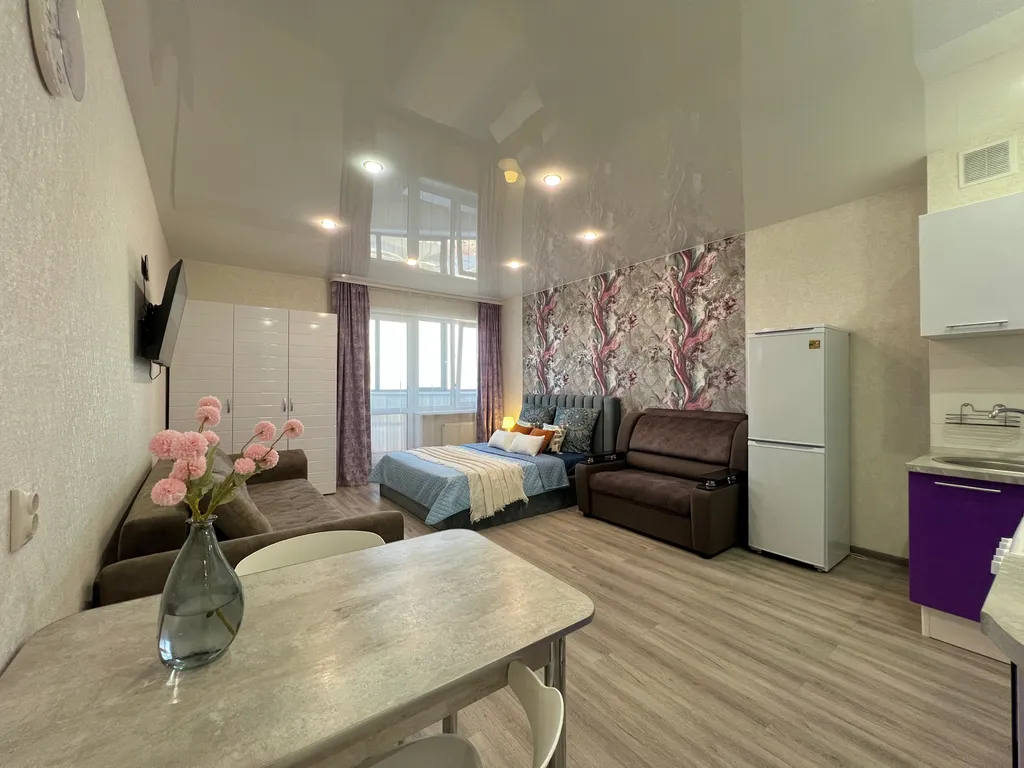 Студия в центре с видом на город, не берем оплату за финальную уборку