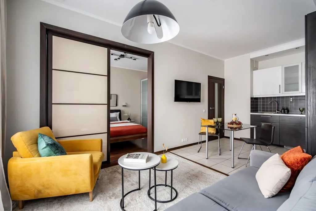 Квартира Квартира Scarlet с балконом — Санкт-Петербург