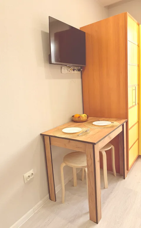 Уютная новая студия с кроватью