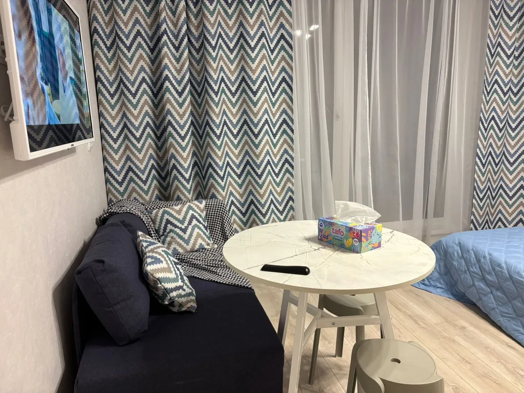 Светлая студия в новостройке на Южном с панорамными окнами