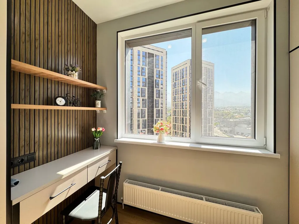 Евродвушка в ЖК Комфорт Сити с видом на горы, рядом с ТЦ MEGA