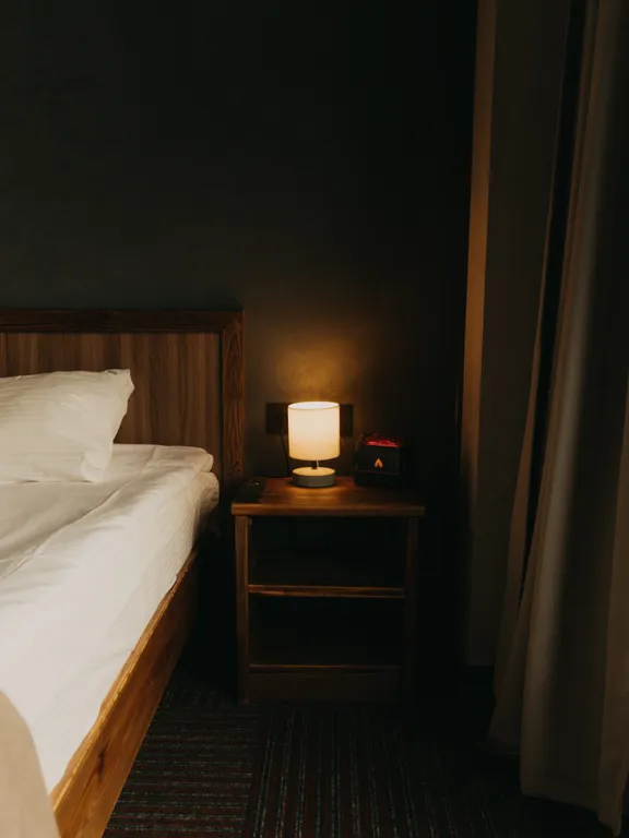 С потрясающим видом с 8 этажа, наслаждайся видом не вставая с кровати