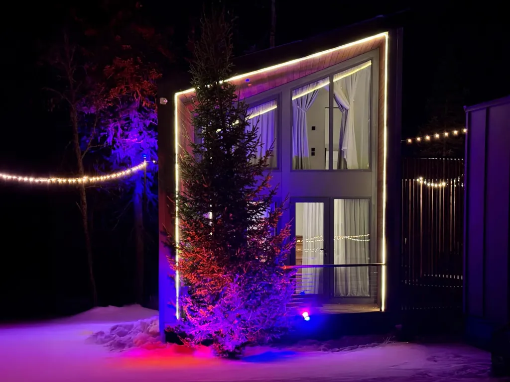 Дом DOUBLE с чаном на террасе