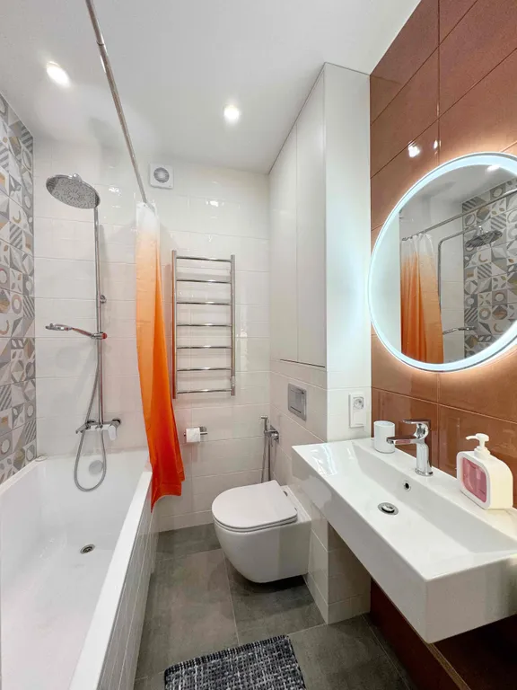 2х-комнатная cтудия по дизайн-проекту в новом ЖК комфорт-класса